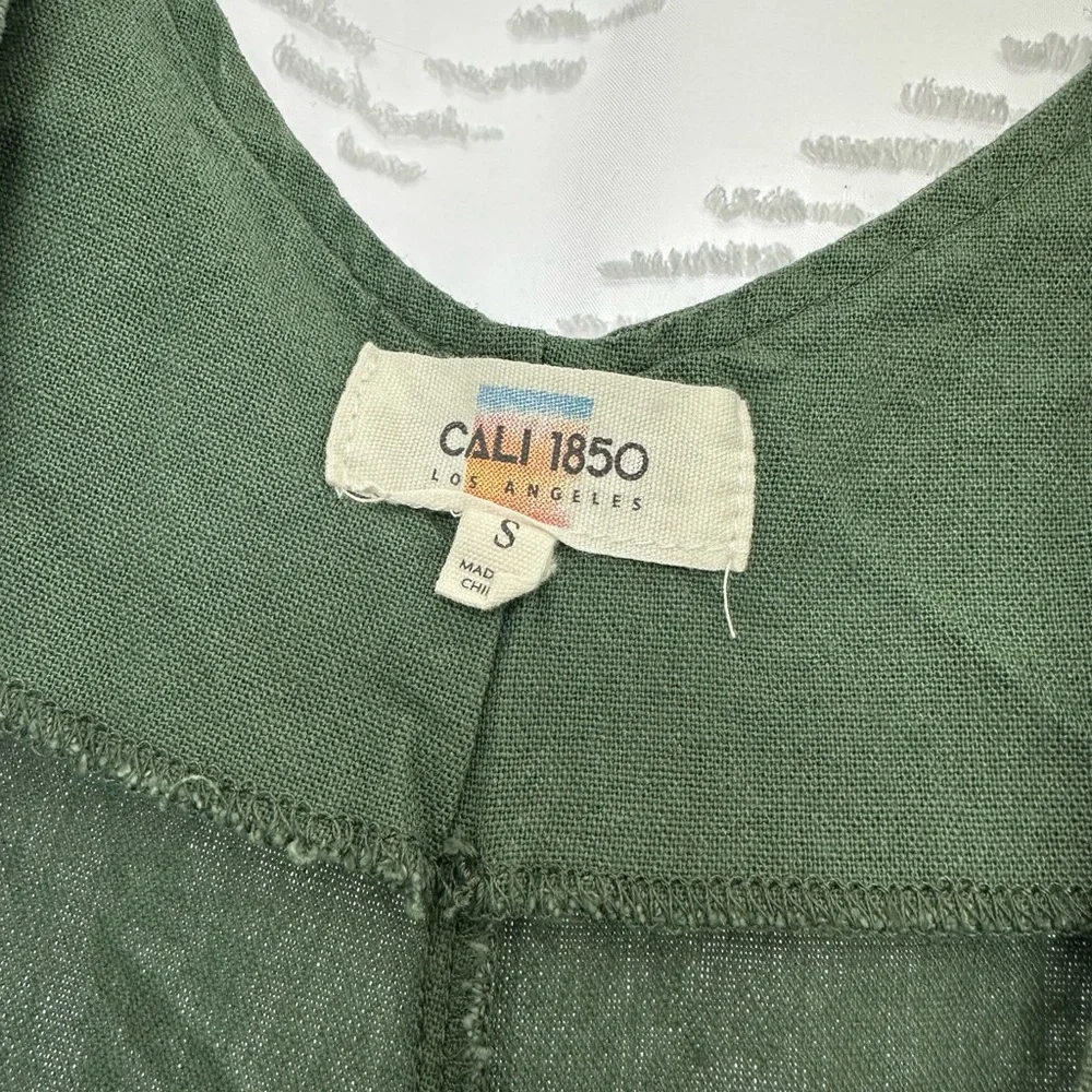 Cali 1850 Olive Green Jumpsuit for Women - Picture 2 of 4